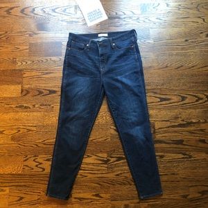 Madewell 10 in high waisted skinny jean size 32